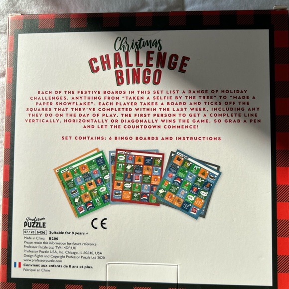 Christmas Bingo Board Game - Picture 2 of 3